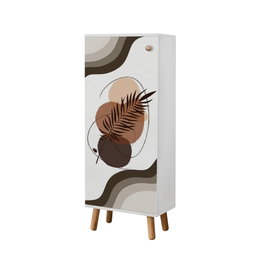 Hanah Home Zapatero B 955 Blanco Madera Maciza 50x135x38 cm